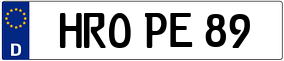 Trailer License Plate